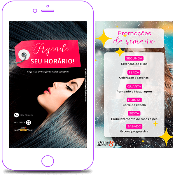 stories PARA SALÃO DE BELEZA