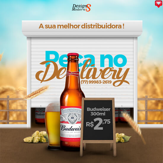 pack de artes de bebidas editáveis