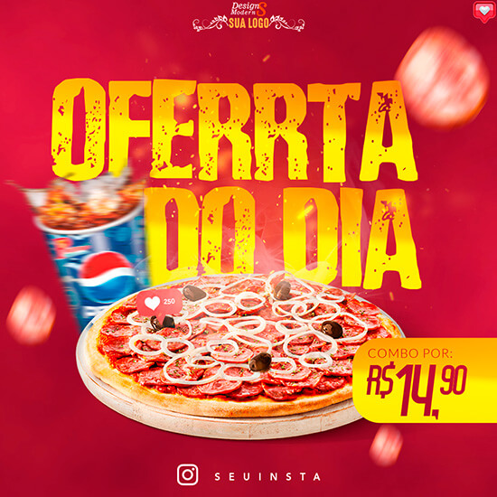 pacote de artes para pizzaria