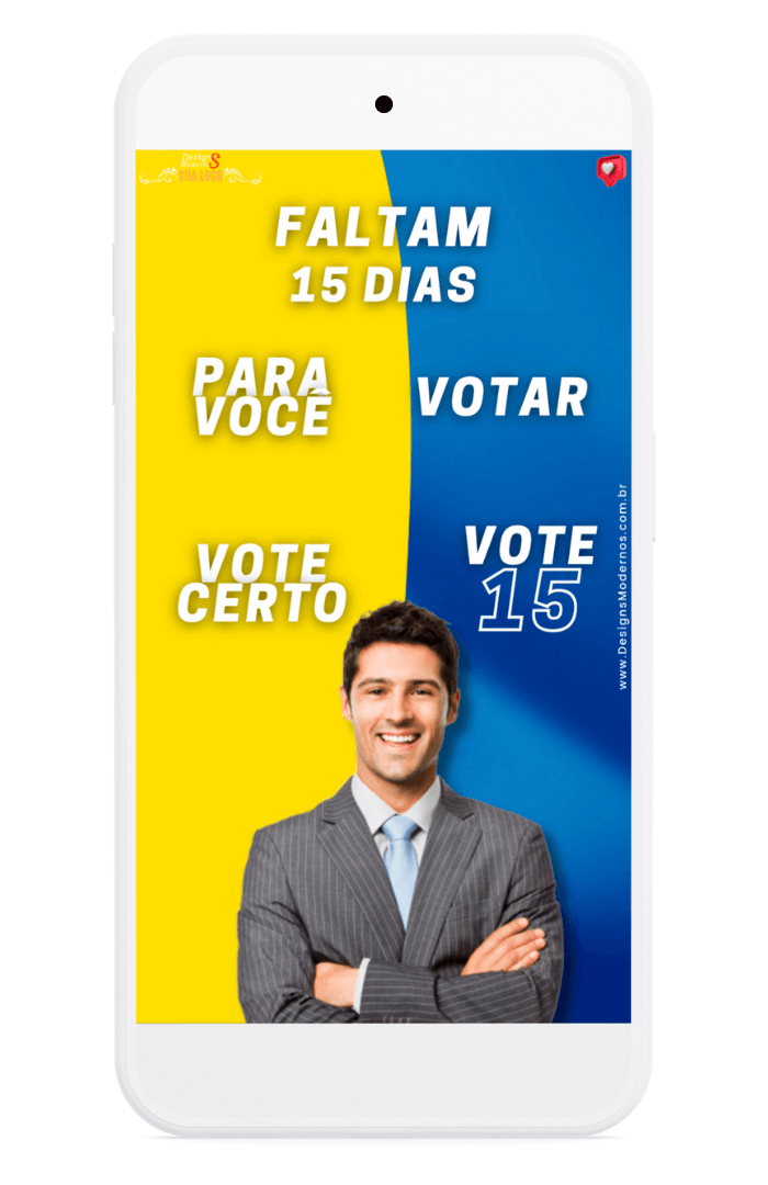 Pack de Stories Editáveis de Política