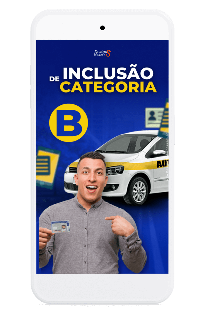 Stories editáveis de Auto Escola