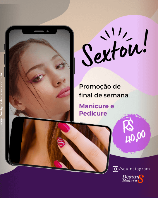 100 Artes para Manicure e Pedicure 8 pacote de Artes MANICURE e pedicure