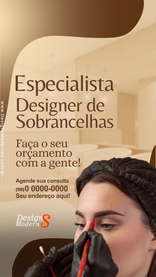 pacote de Stories para Designer de Sobrancelhas