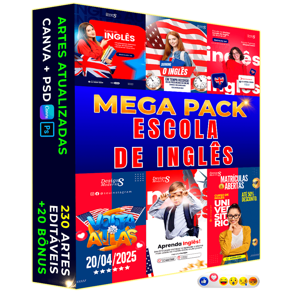 230 Artes para Escola de Inglês 7 Artes para Escola de Inglês