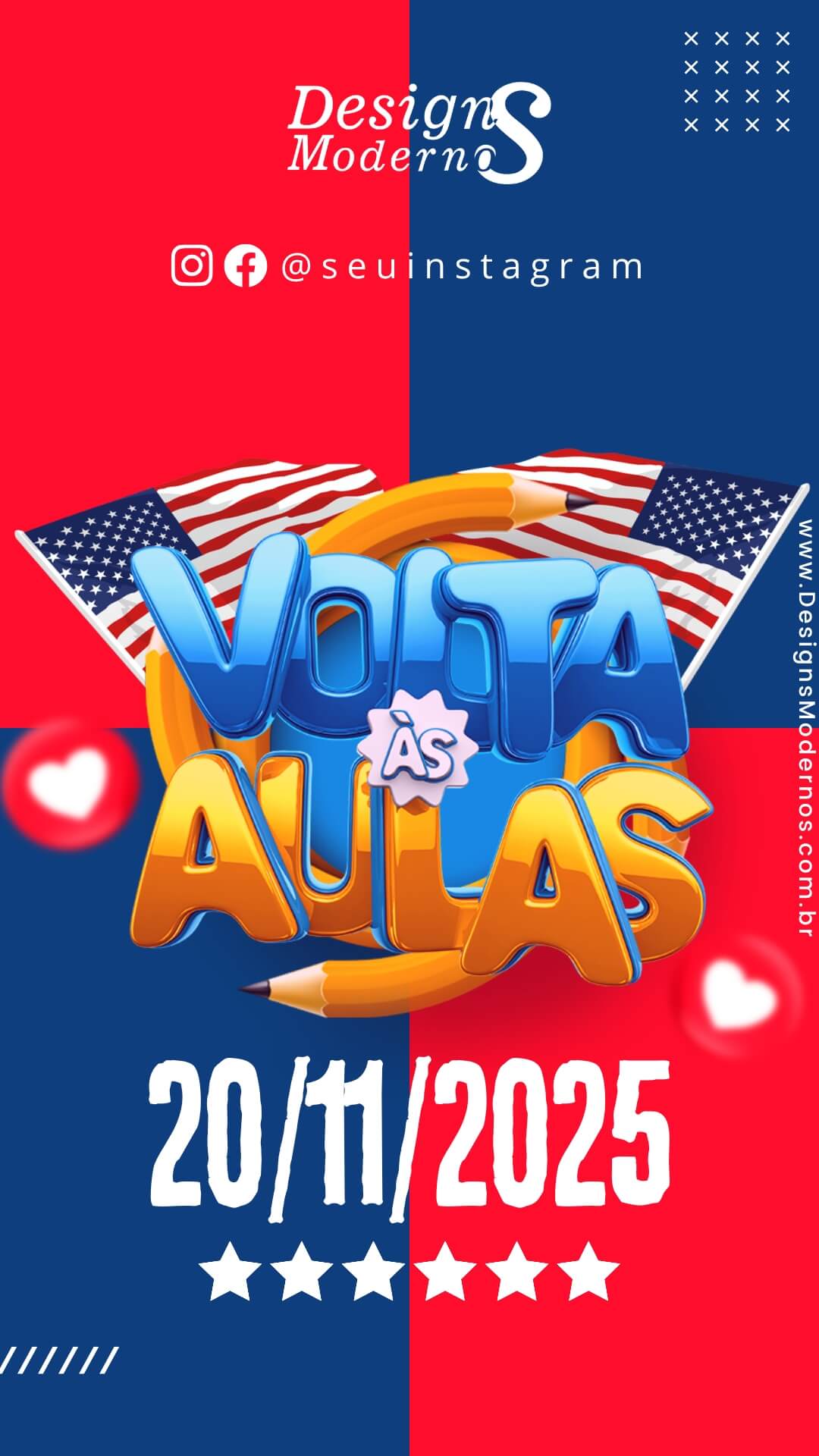 230 Artes para Escola de Inglês 21 Pack de Story para Curso de Inglês