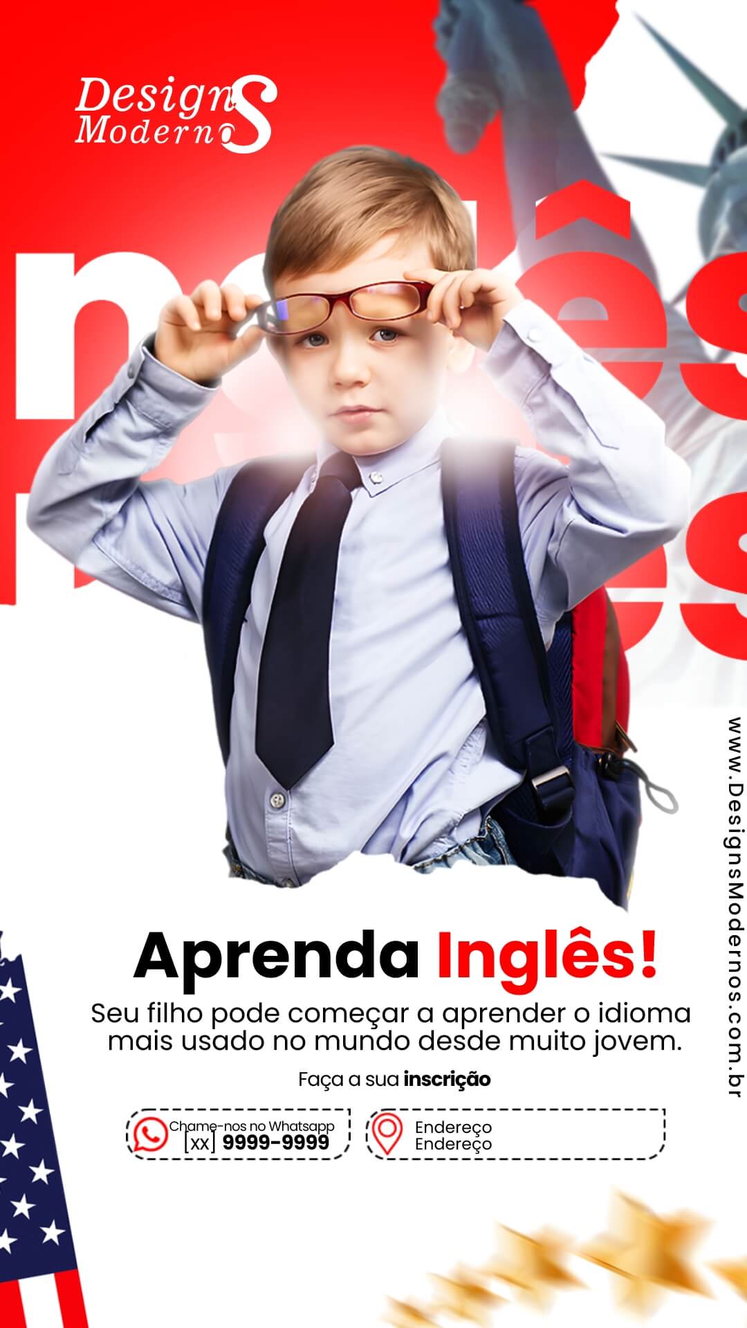 230 Artes para Escola de Inglês 19 Story Editáveis para Escola de Inglês