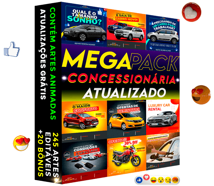 Artes Editáveis para Concessionárias