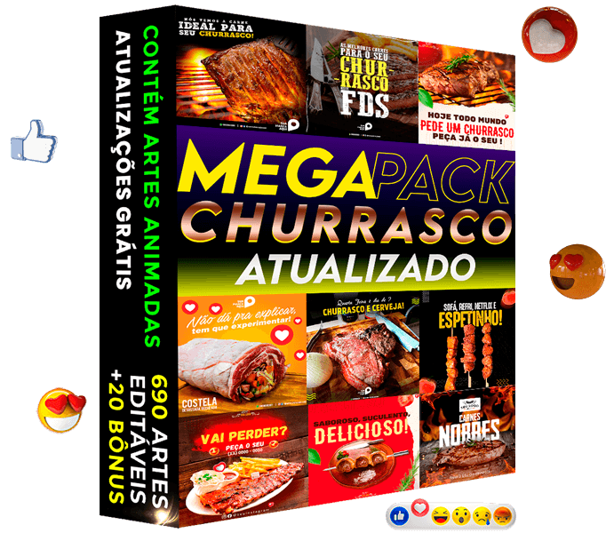 Artes para Churrascaria, Espetaria e Açougue
