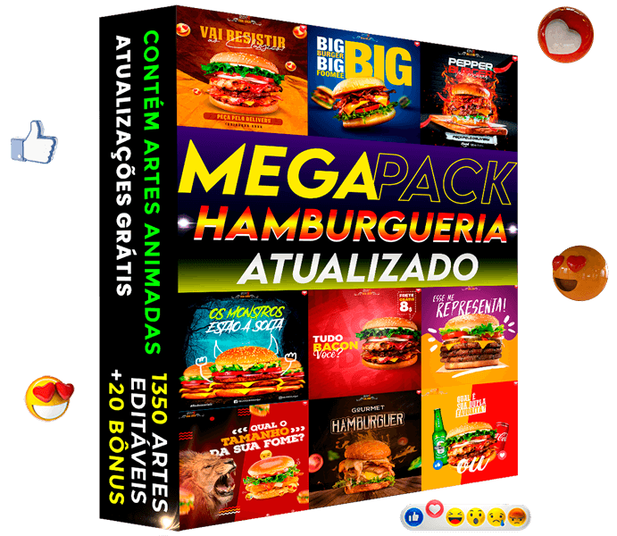 Artes para Hamburgueria