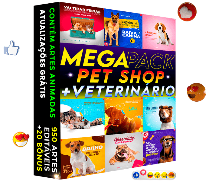 Artes para Pet Shop e Veterinários