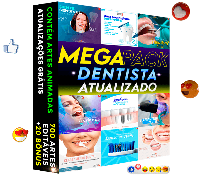 artes para dentistas editaveis