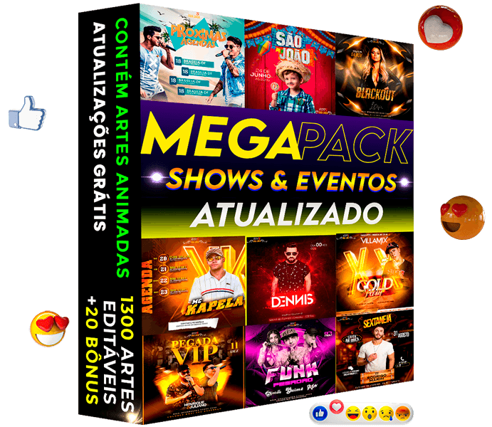 artes para eventos e shows