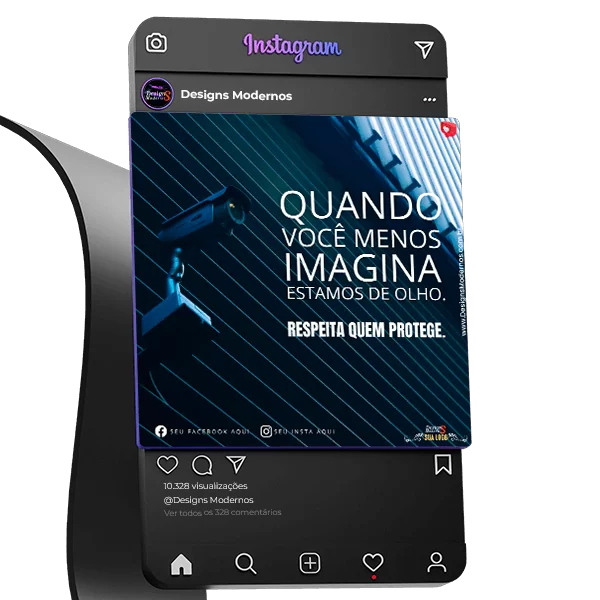 155 Artes de Segurança Eletrônica e Privada 10 Artes para redes sociais de Segurança Eletrônica e Privada