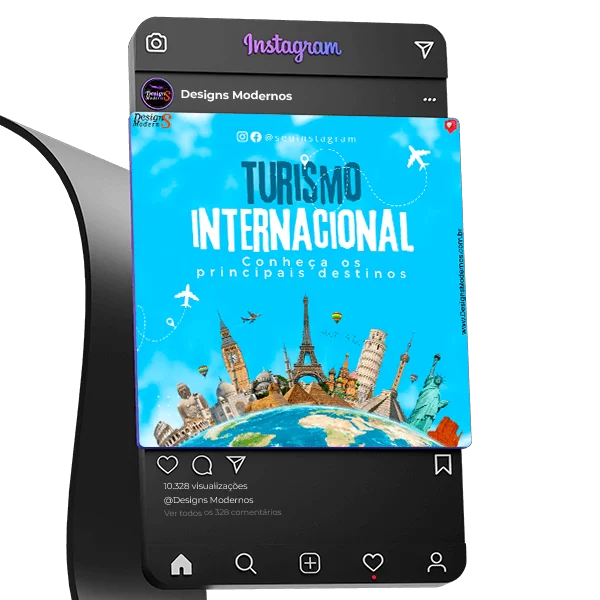 ARTES DE TURISMO e agência de viagens PARA REDES SOCIAIS