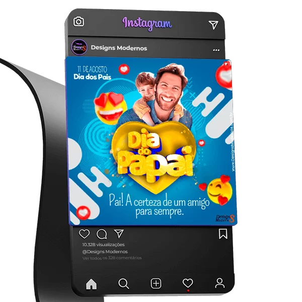 110 Artes Dia dos Pais para Redes Sociais 11 pack de artes Dia dos Pais
