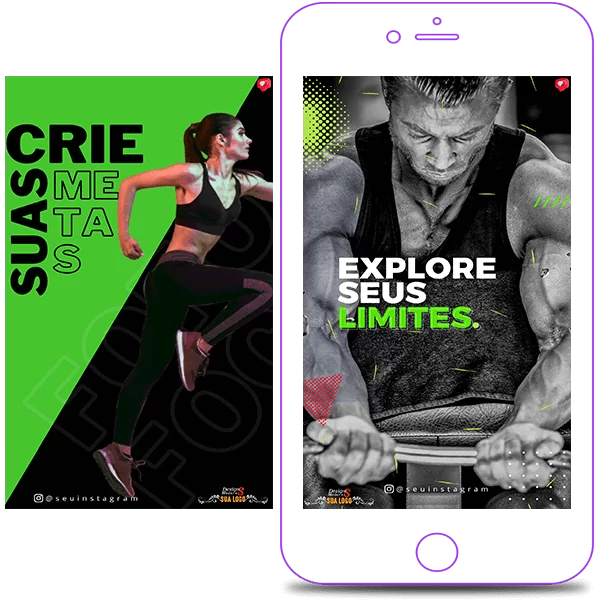 stories para academia