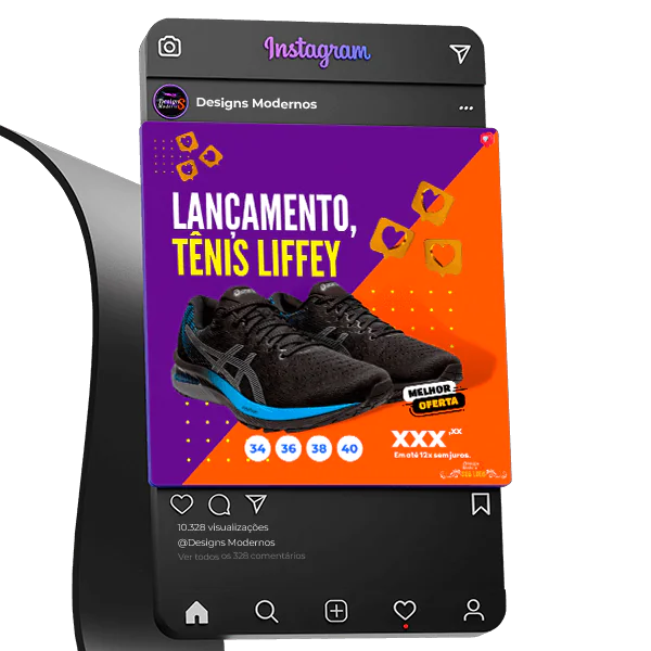 Pack de Artes Editáveis para Loja de Calçados