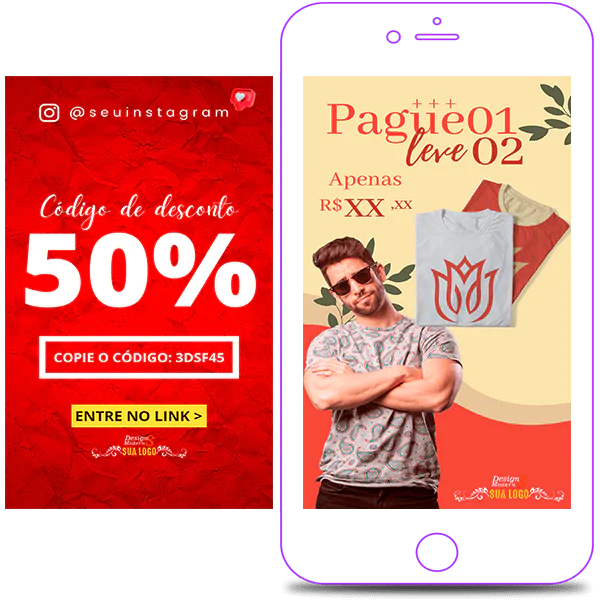 Stories Editáveis para Loja de Roupas