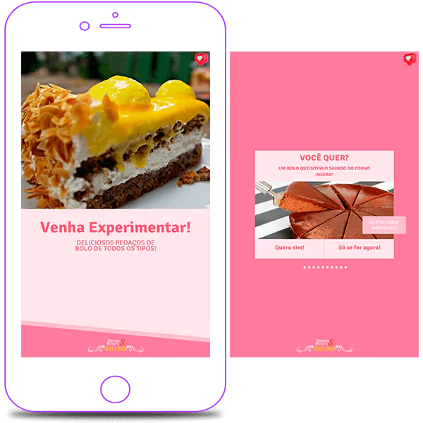 Stories para Confeitaria