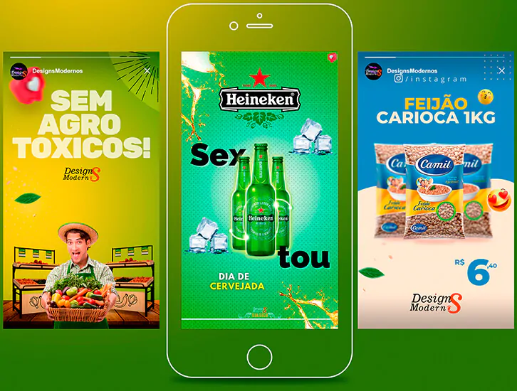 stories editáveis para mercado