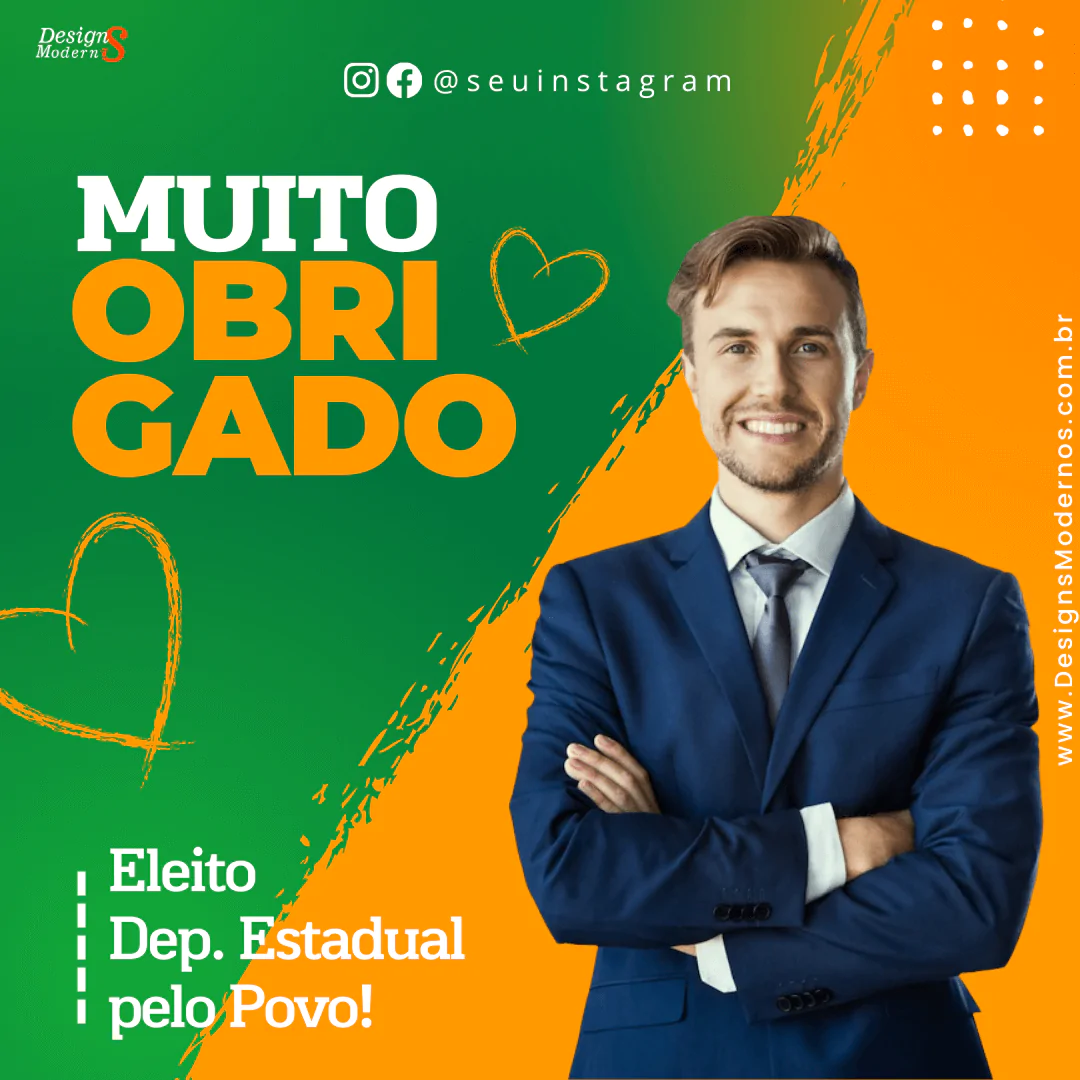 Artes Editáveis para políticas