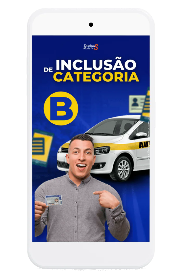 Stories editáveis de Auto Escola