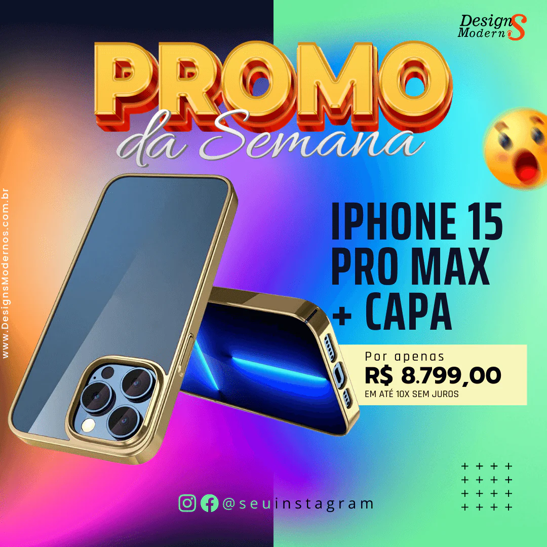 Pack de 100 Artes para Loja de Celular 10 pack instagram Loja de Celular