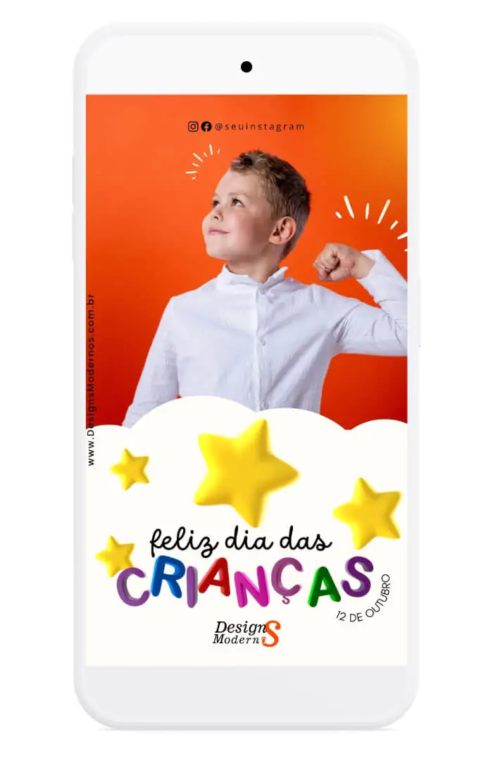 Story Editável Dia das Crianças