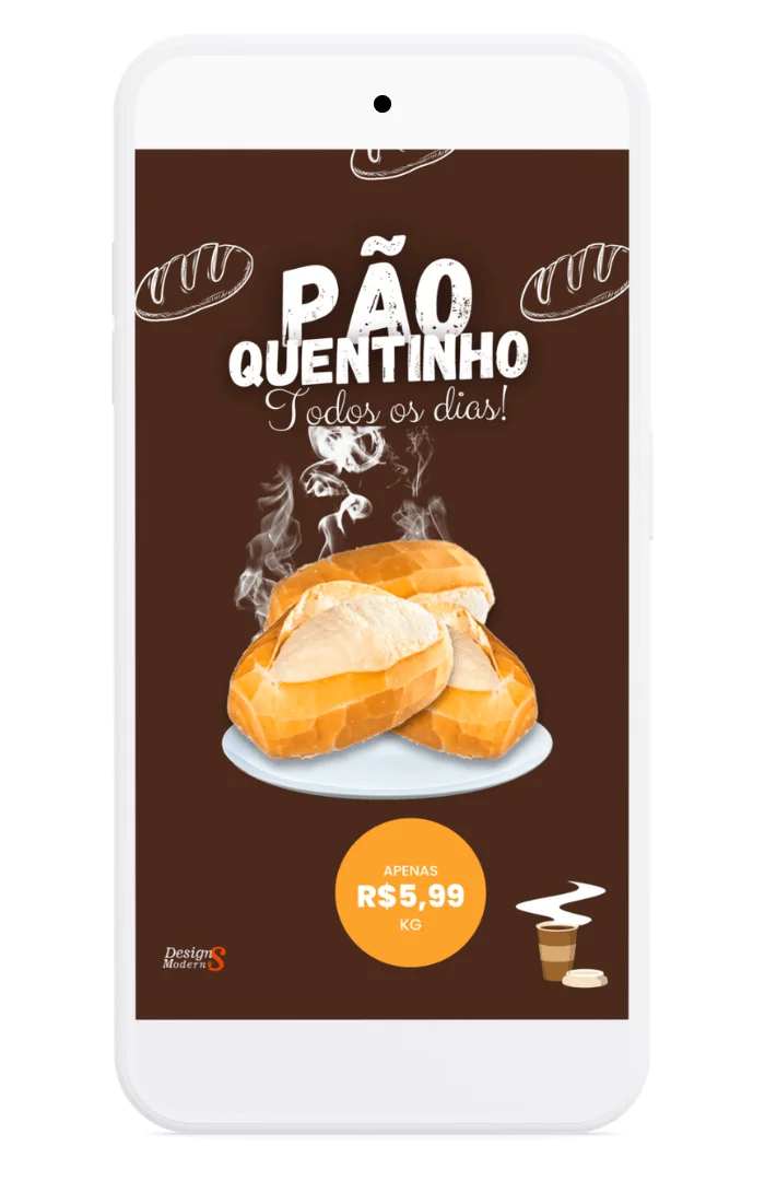 150 Artes para Padaria 28 Story de padaria