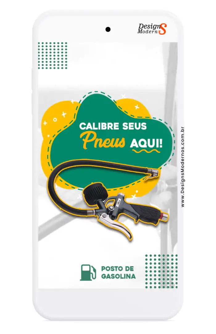 Story editáveis para posto de gasolina