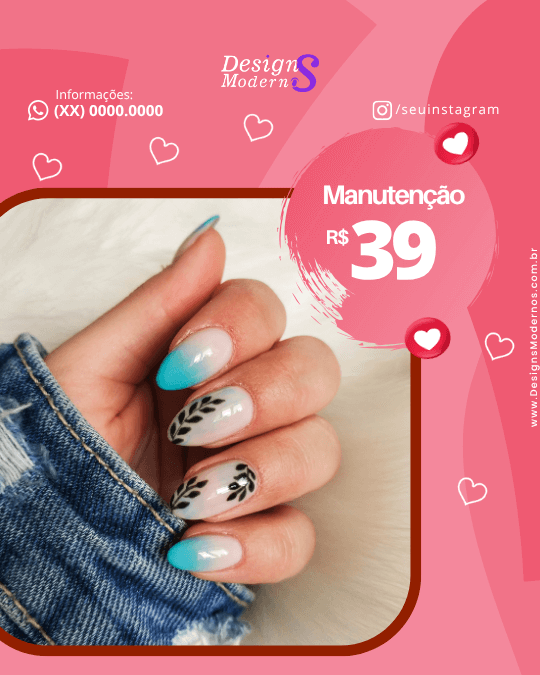 Artes de manicure para instagram