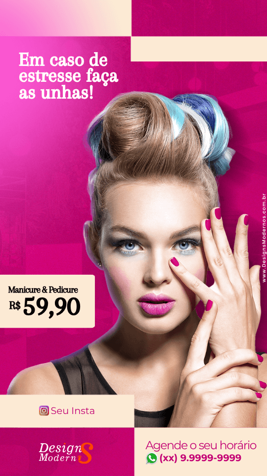 Story para manicure e pedicure