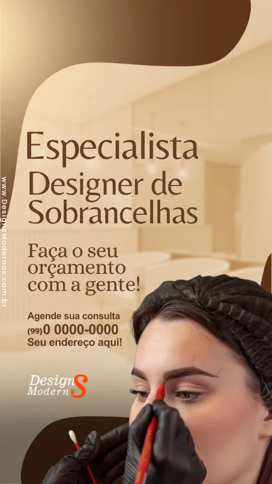 pacote de Stories para Designer de Sobrancelhas