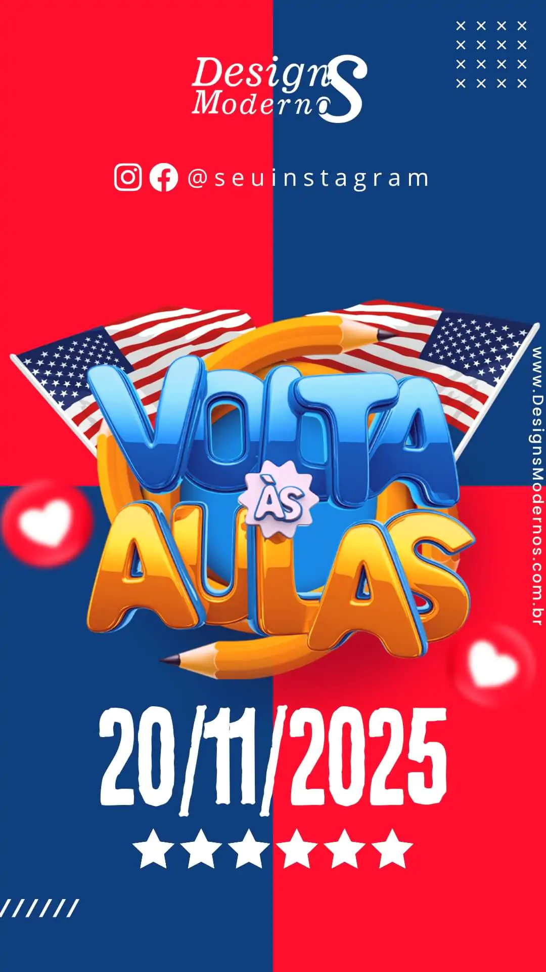 230 Artes para Escola de Inglês 21 Pack de Story para Curso de Inglês