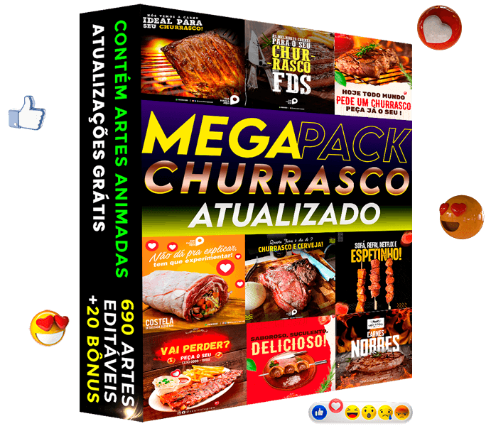 Artes para Churrascaria, Espetaria e Açougue