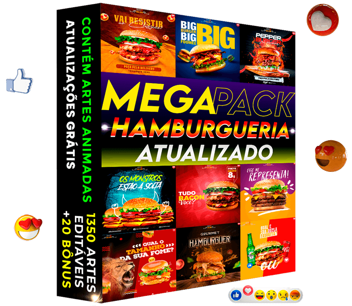 Artes para Hamburgueria