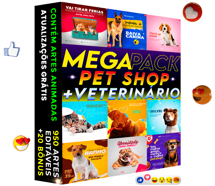 Artes para Pet Shop e Veterinários