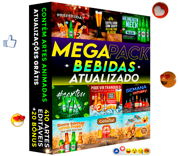 artes de bebidas para redes sociais