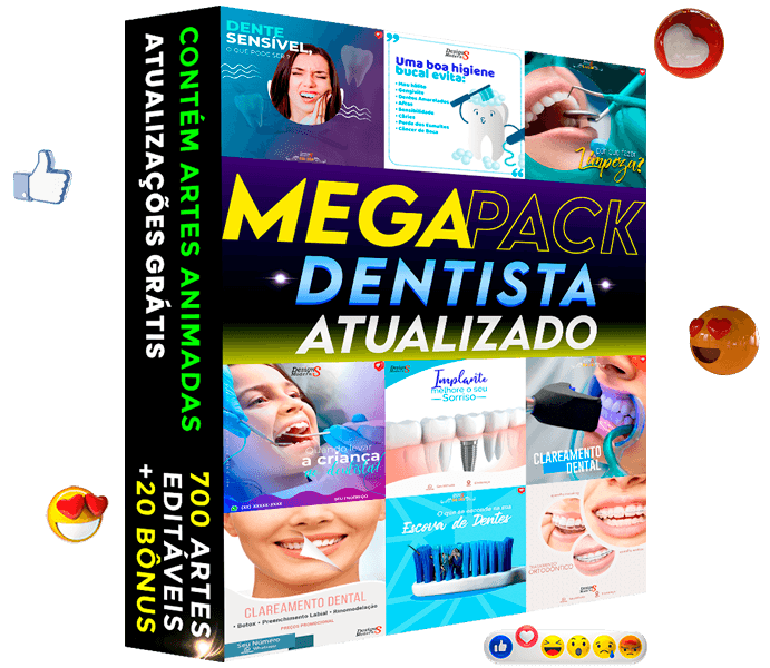 artes para dentistas editaveis