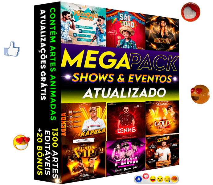 artes para eventos e shows