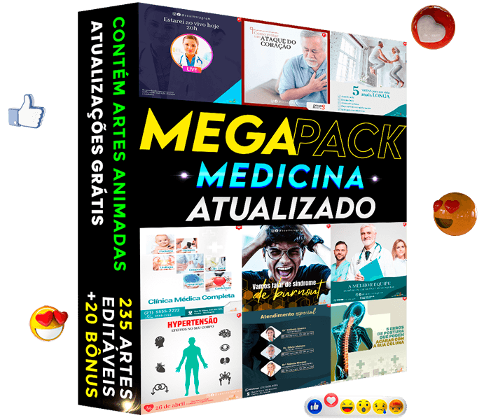 Artes de Medicina para Redes Sociais