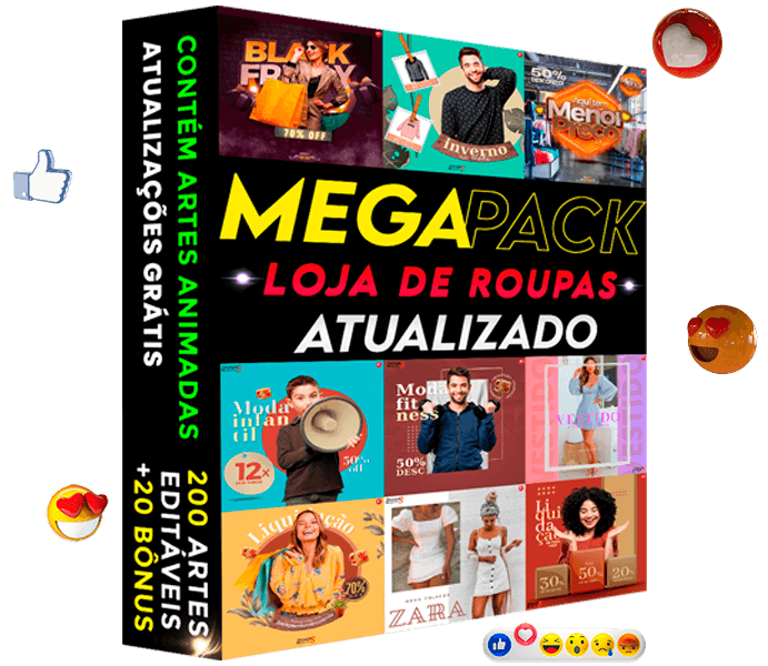 Artes para Loja de Roupas