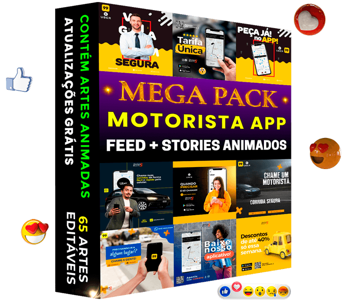 Artes para Motorista de Aplicativo